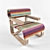Missoni Daniela Chair: Comfortable and Stylish 3D model small image 1