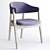 Stylish Span Dining Chair 3D model small image 1