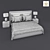 Cozy Haven Bed 3D model small image 3