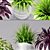 Sculpted Garden Pots by Khouri 3D model small image 2