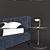 Academy Piuma: Stylish and Elegant Bed 3D model small image 2