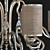 Champagne Stellare C Chandelier - Elegant 8-Light Fixture 3D model small image 3