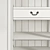 Full House Modern White Coat Rack 3D model small image 3
