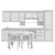 Sleek Scavolini Favilla Kitchen 3D model small image 3