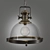 Lussole Brass Glass Suspension Lights 3D model small image 1