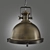 Lussole Brass Glass Suspension Lights 3D model small image 2