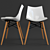 Sleek Shell P831WR Chair 3D model small image 1