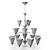 Hinkley Lighting Bloom: Elegant Antique Nickel Chandelier 3D model small image 2