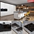 Elegant Scavolini Crystal Kitchen 3D model small image 1