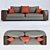 Contemporary Sofa Design 3D model small image 3