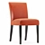 Lowe Persimmon Leather Side Chair: Sleek and Stylish Seating Solution 3D model small image 1