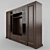 Customizable Bookshelf Wall Unit 3D model small image 2