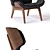 Modern C&B Mammoth Armchair: Stylish, Comfy & Versatile 3D model small image 2