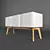 Elegant Alba Credenza 3D model small image 1