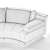 Fendi Casa Artu Round Sofa Set 3D model small image 3