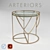 Stylish Arteriors Rourke Side Table 3D model small image 1