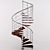 Sleek Staircase Solution 3D model small image 1