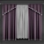 Modern Chic Curtain: Elegant Lines 3D model small image 1