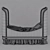 Antique Grey Mist Upholstered Toddler Bed 3D model small image 3