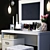 Elegant Vanity Set: Gorgeous Dressing Table Ensemble 3D model small image 2