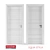 Elegant Equa Styla Door Set 3D model small image 1