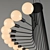 Modern Art Deco Chandelier Lamp 3D model small image 3