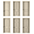 6 Beige Wood Interior Doors 3D model small image 1