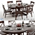 Pottery Barn Sumner & Aaron: Exquisite 3D Dining Set 3D model small image 1
