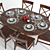 Pottery Barn Sumner & Aaron: Exquisite 3D Dining Set 3D model small image 3