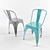 Vintage Metal Tolix Chair 3D model small image 1
