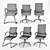 Sleek ErgoSeat Office Chair 3D model small image 3