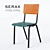 Colorful Vinyl Surfaces on School Chair - Serax Product 3D model small image 1