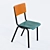 Colorful Vinyl Surfaces on School Chair - Serax Product 3D model small image 2