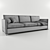 Sophisticated Nailhead Accent Sofa 3D model small image 3