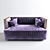 Promemoria Boccaccio Sofa: Elegant and Comfortable 3D model small image 1