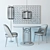 Sleek Dining Set with AVA Chair, BARA Table and JULES Lighting 3D model small image 2