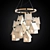 Elegant Handmade Chandelier 3D model small image 1
