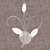 Sophisticated Italian-design Lussole Laubello Wall Sconce 3D model small image 1
