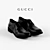 Gucci Men's Leather Shoes 3D model small image 1
