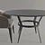 Elegant Metal Terrace Table 3D model small image 2