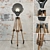 Industrial Loft Floor Lamp 3D model small image 1