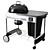 Deluxe GBS Charcoal Grill 3D model small image 1