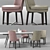 Elegant Flexform Dining Set 3D model small image 2