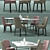 Elegant Flexform Dining Set 3D model small image 3