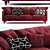 Velvet Corner Sofa 3D model small image 2