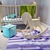 Baby Cot with Canopy & Mobile 3D model small image 2