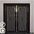 Sleek Visionnaire Door 3D model small image 1