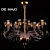 De Majo Aria K8: Exquisite Murano Glass Chandelier 3D model small image 1