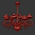 De Majo Aria K8: Exquisite Murano Glass Chandelier 3D model small image 3