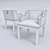 MHLIVING Hardwood Chair: Elegant and Versatile 3D model small image 3